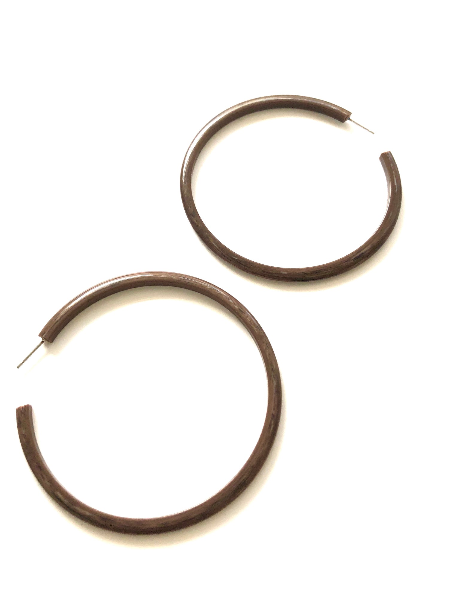 large brown hoop earrings