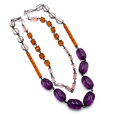 Amethyst and amber Rosary