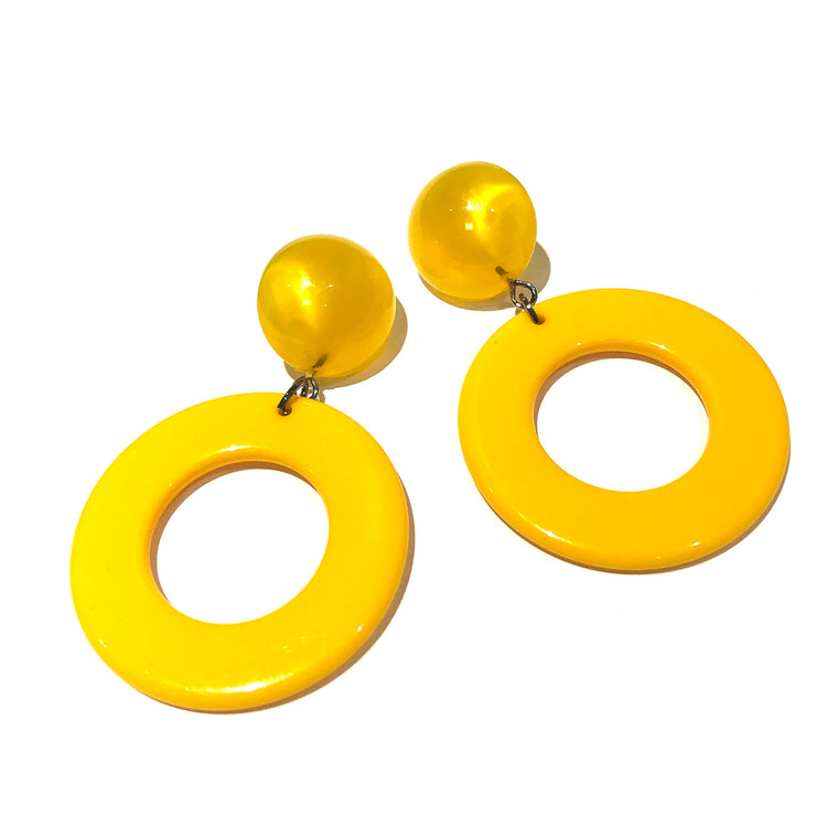 yellow earrings leetie