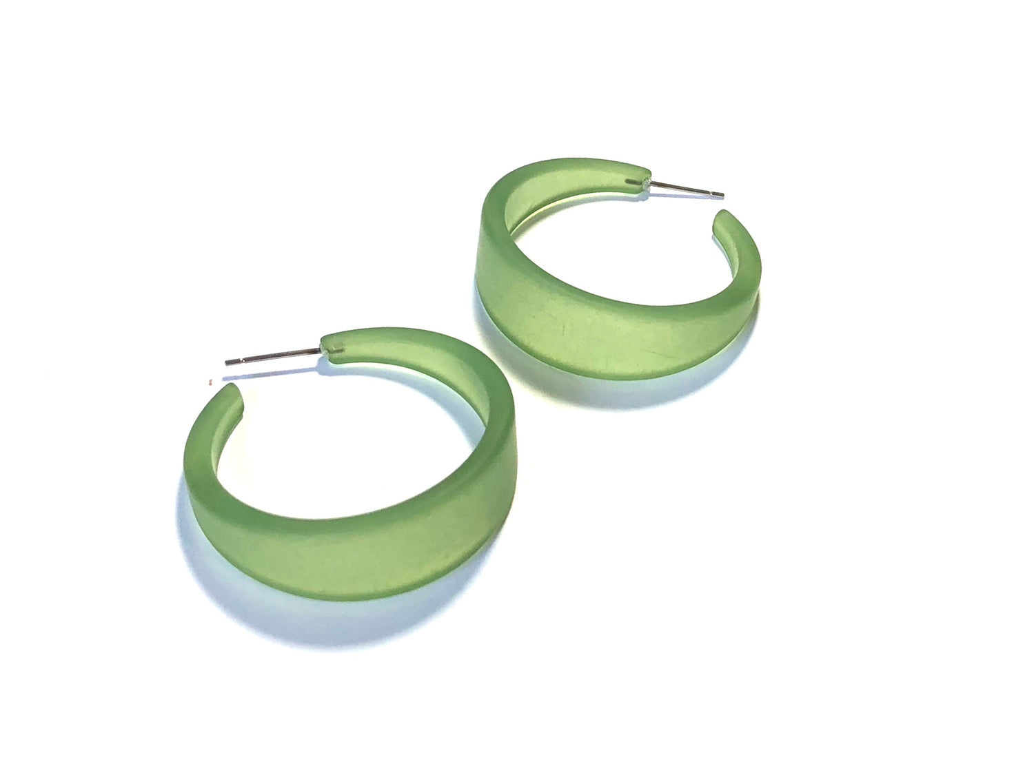 Sea Glass Green Emily Hoop Earrings – Leetie Lovendale