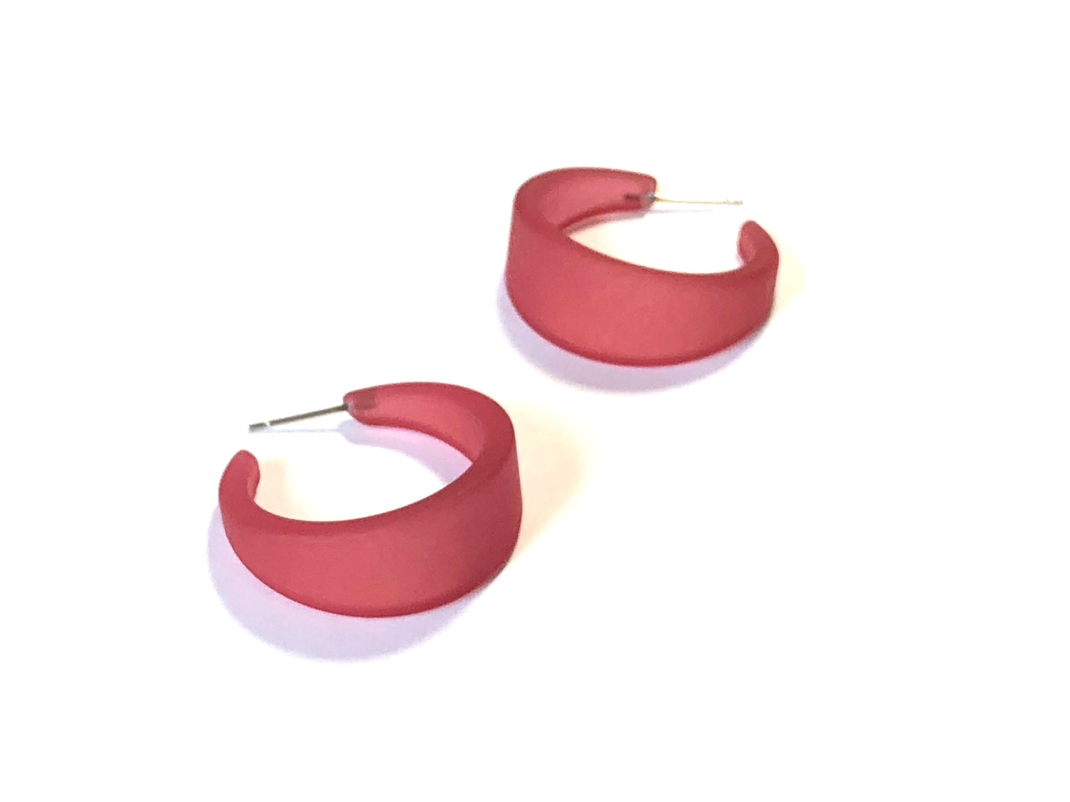 cranberry red hoops