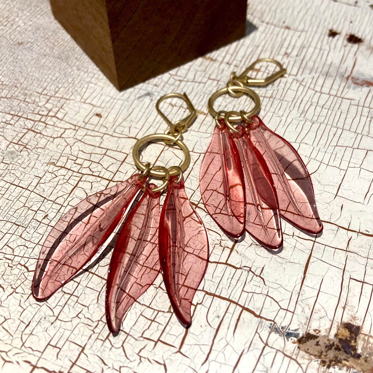 Cranberry Dream Drop Earrings