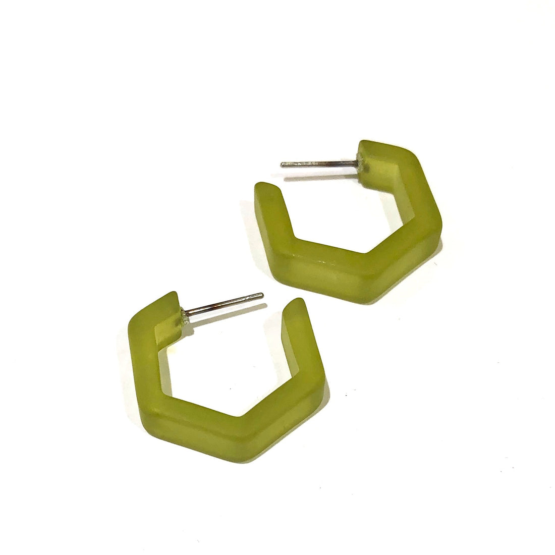 olive green hex hoops