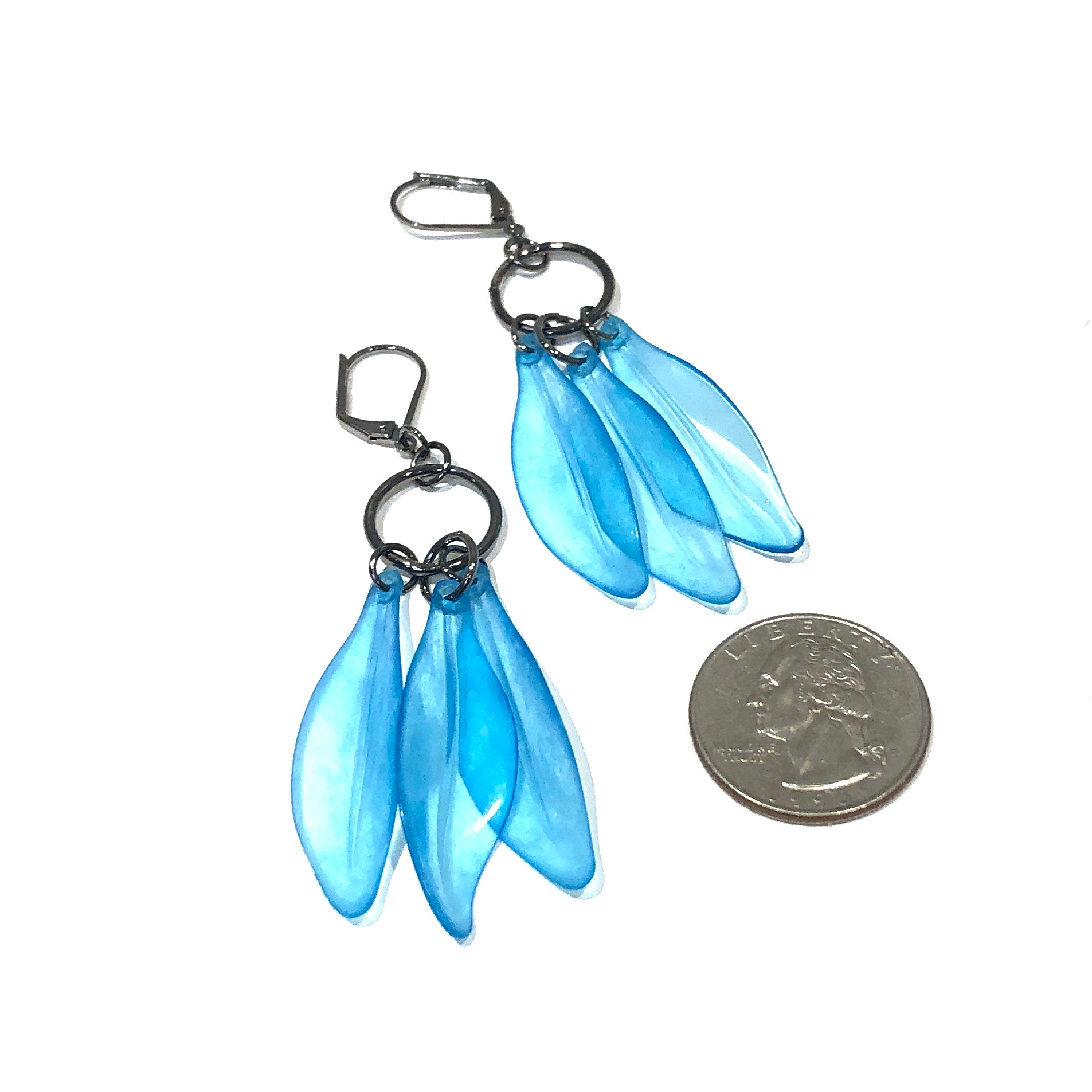 Aqua Blue Dream Drop Earrings