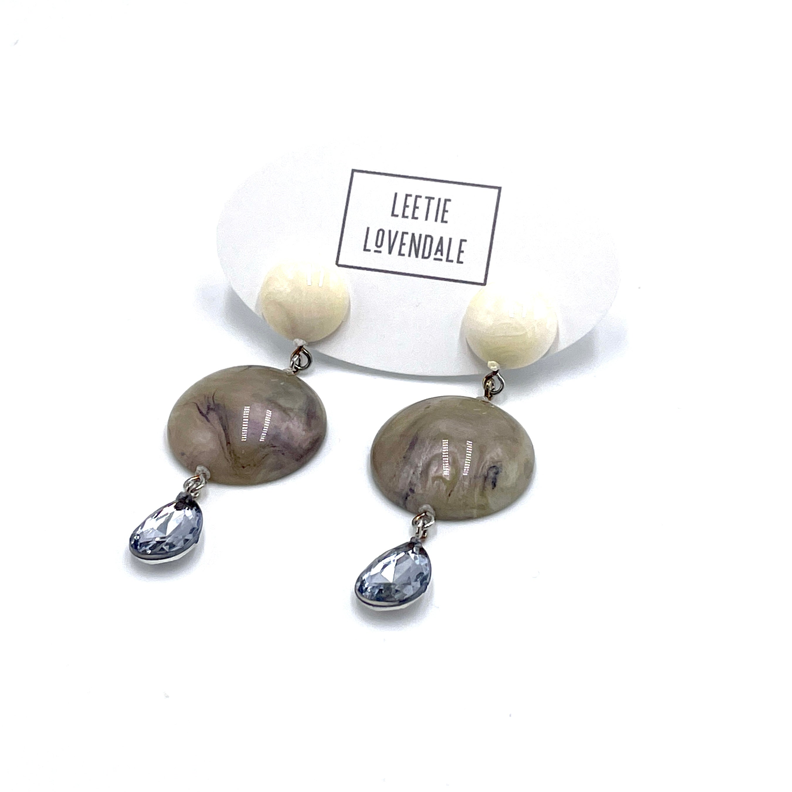 Lucite Trinket Earrings