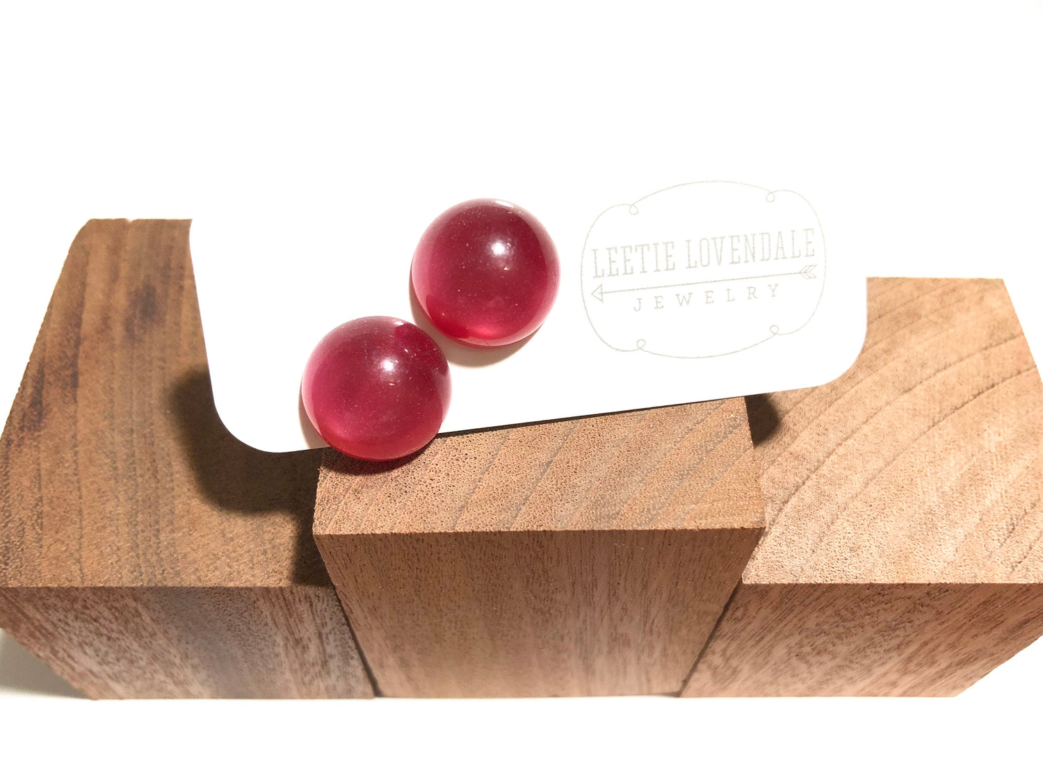 cranberry moonglow studs