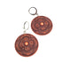 rusted orange earrings