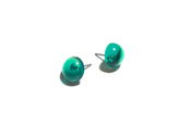 emerald green stud earrings