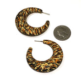 tiger print earrings