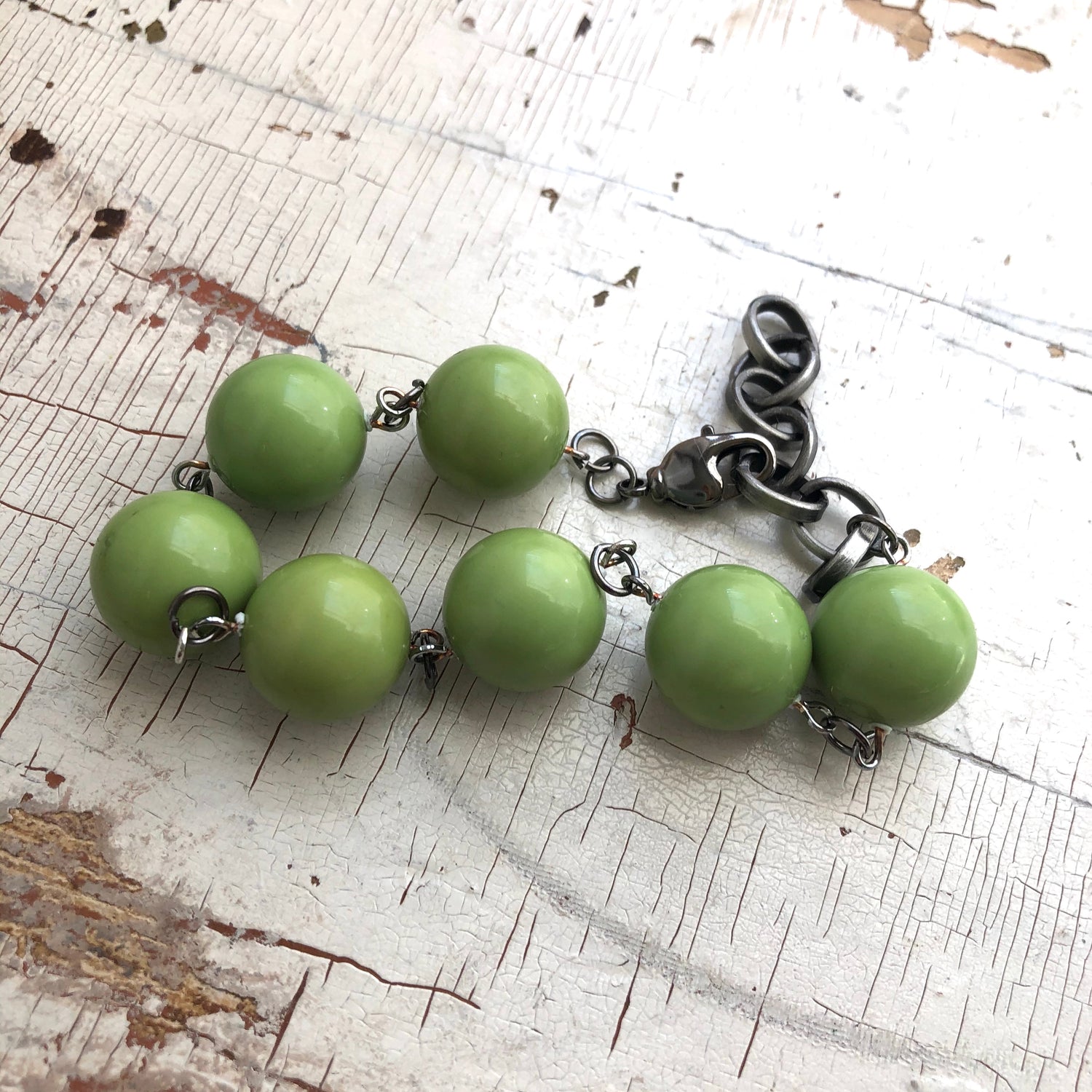 chartreuse green bracelet