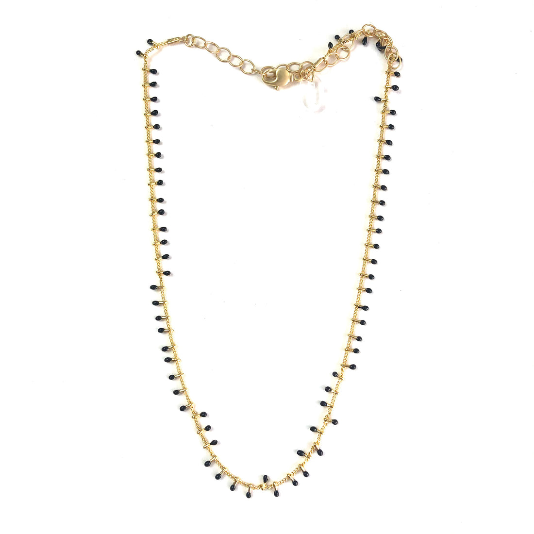 black spike chain necklace