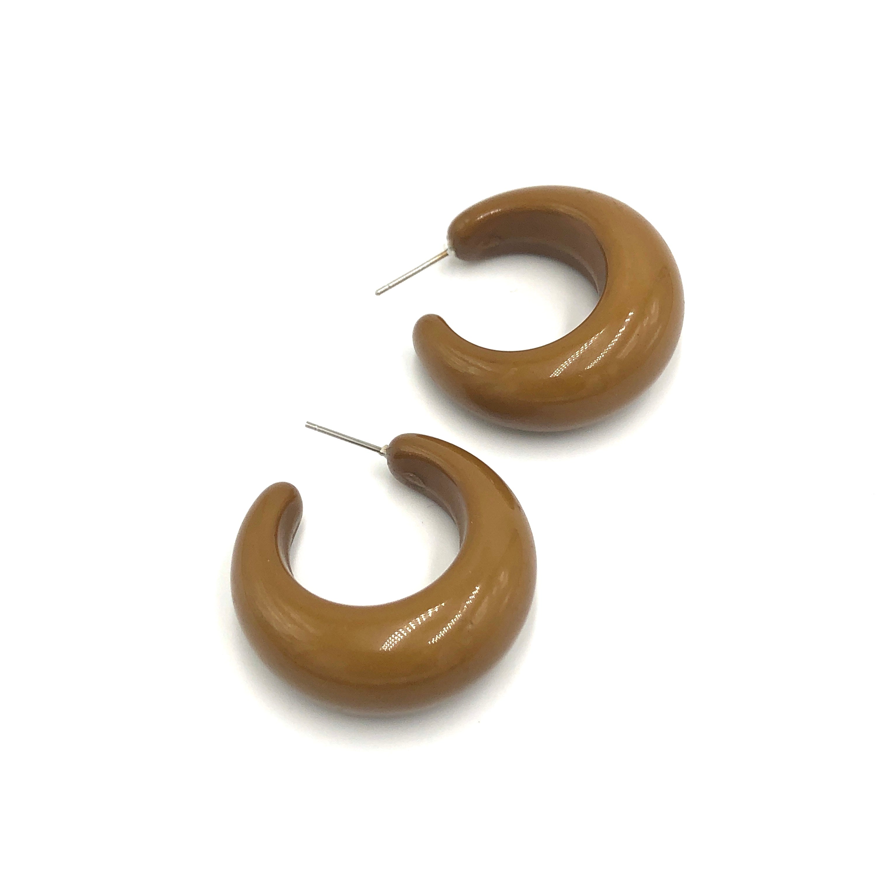 brown hoop earrings