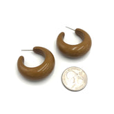big brown earrings