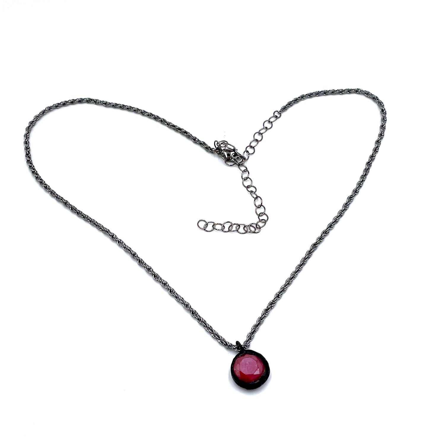 Red Luster Layering Necklace - Medium