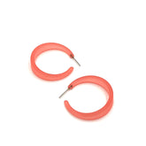 frosted coral hoops