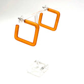 orange quad earrings
