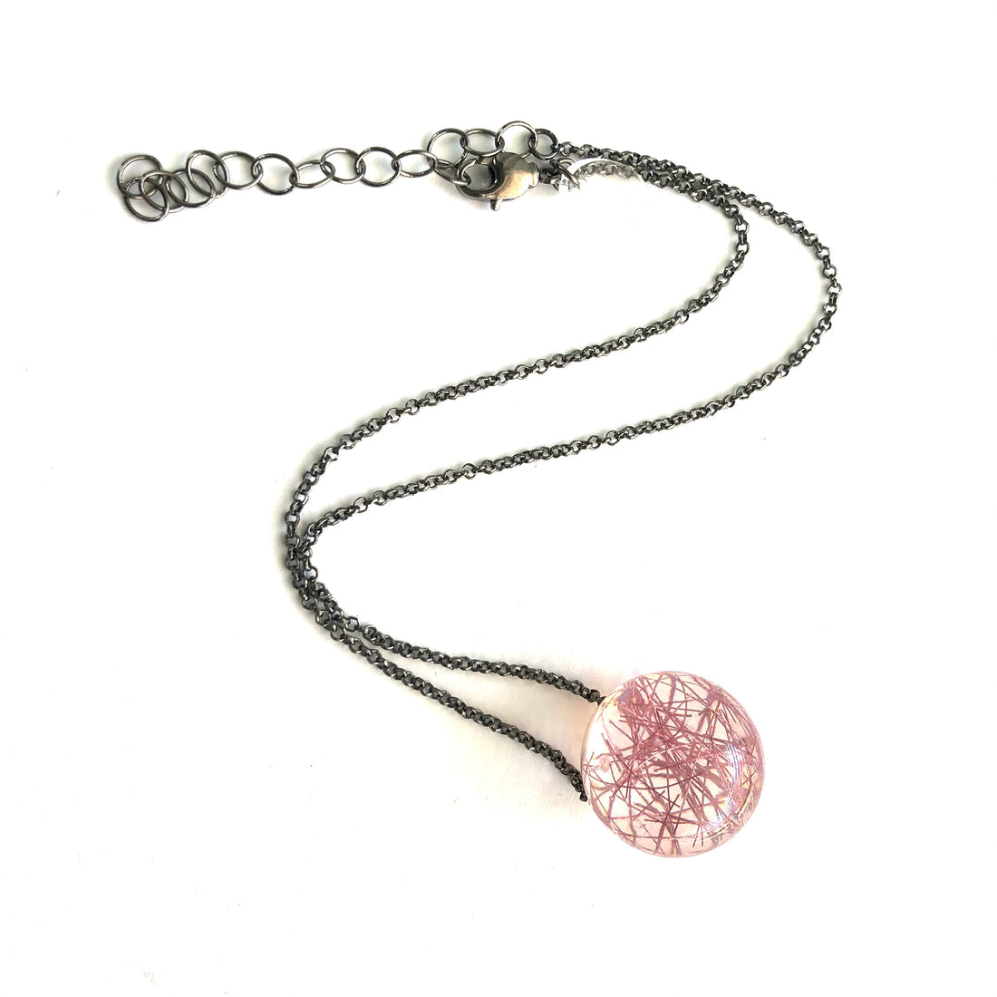 pink confetti necklace