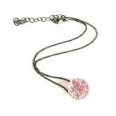 pink confetti necklace
