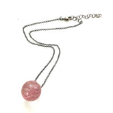 pink shard necklace