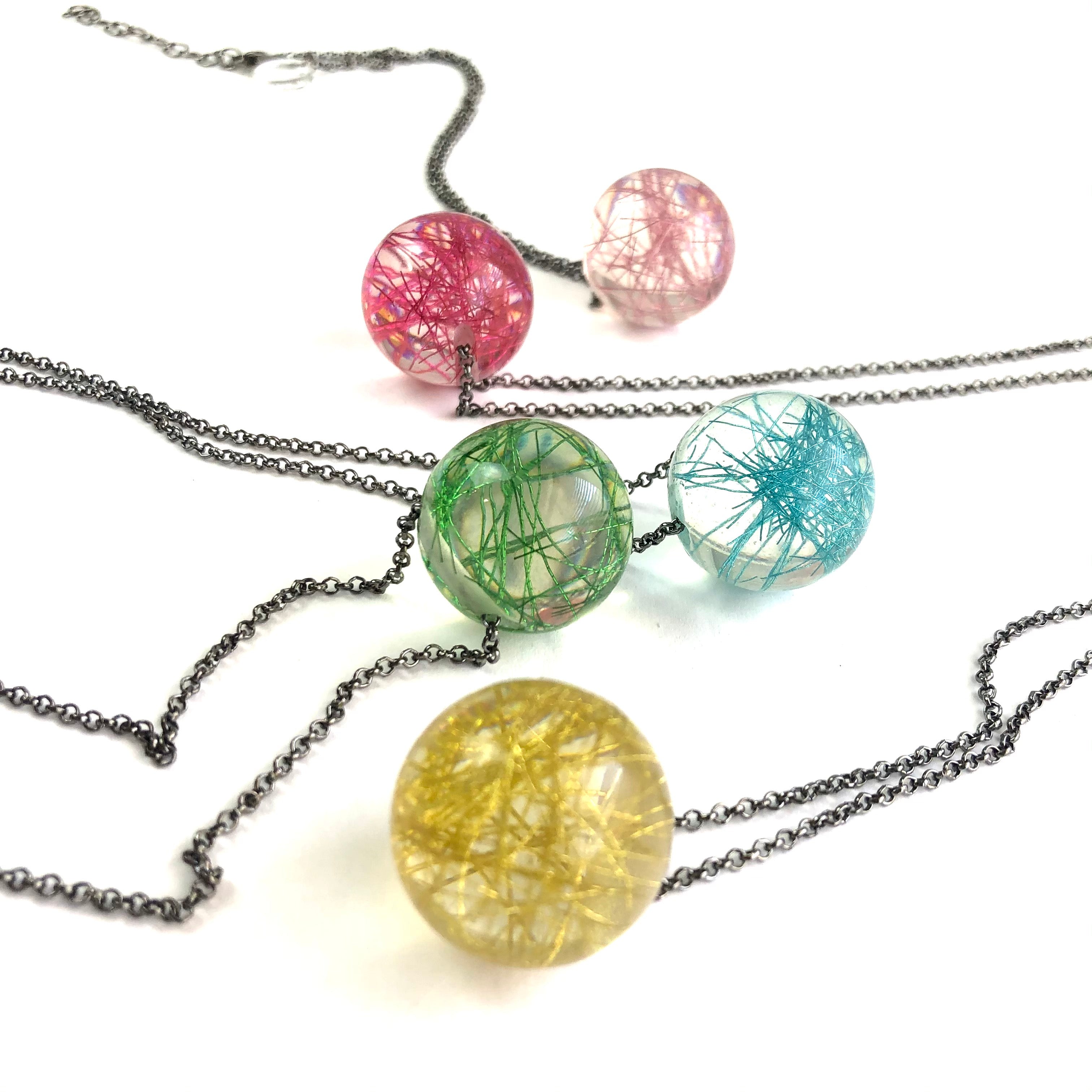 chain glitter necklaces