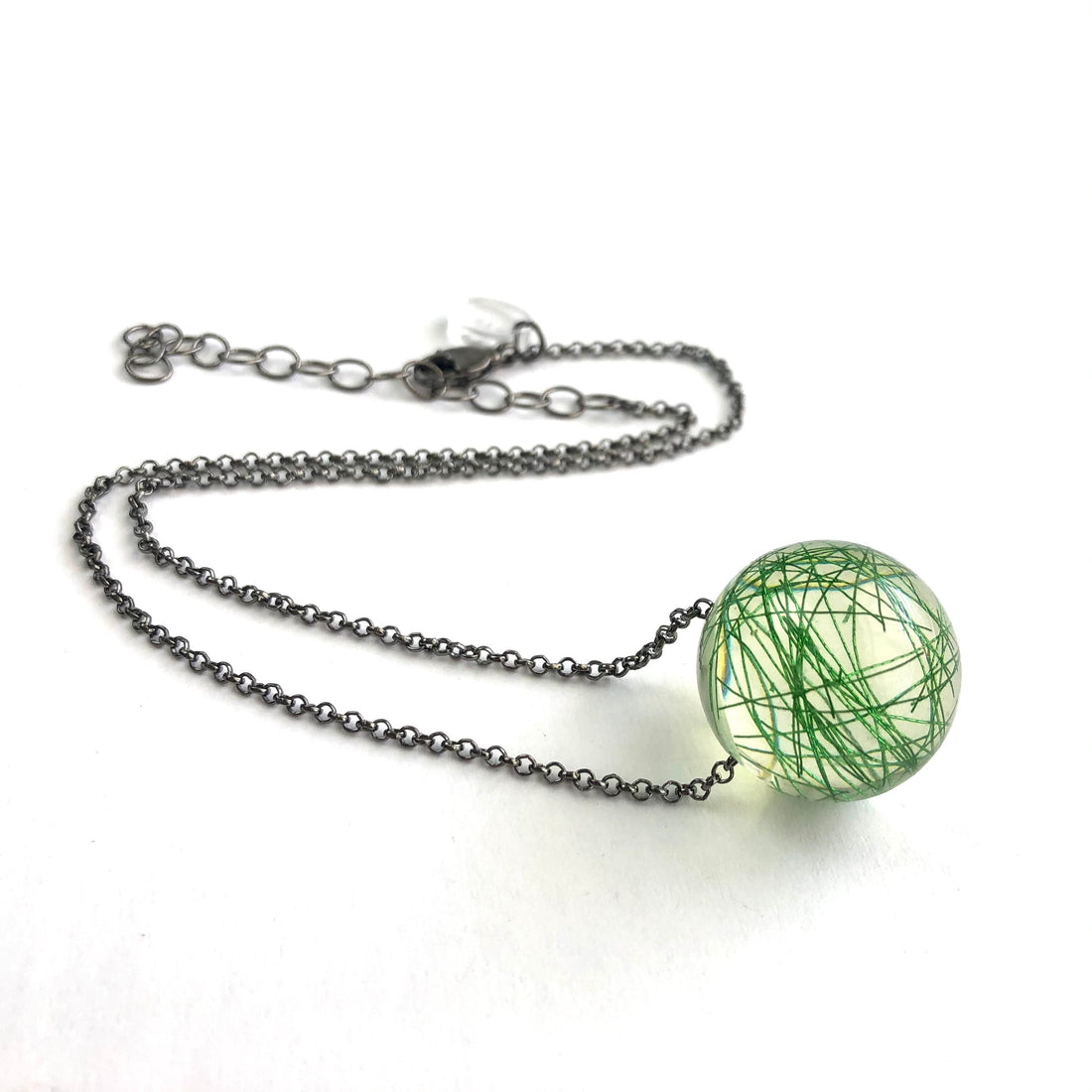 green sparkle necklace