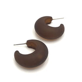 brown hoop earrings
