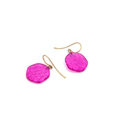 hot pink ice chip earrings