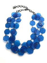 aqua blue adjustable necklace