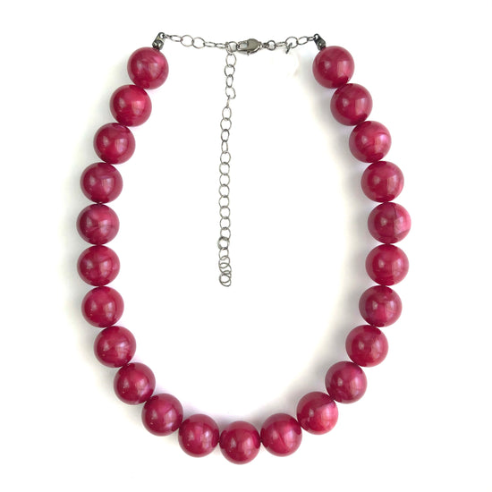 cranberry glow necklace
