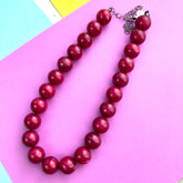 cranberry necklace