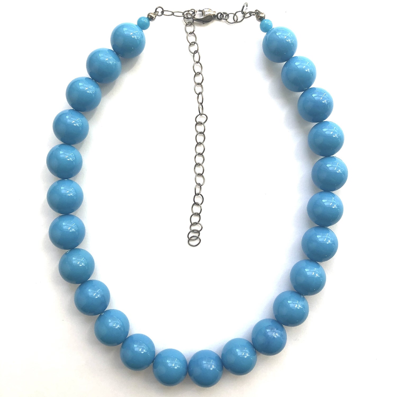turquoise lucite necklace