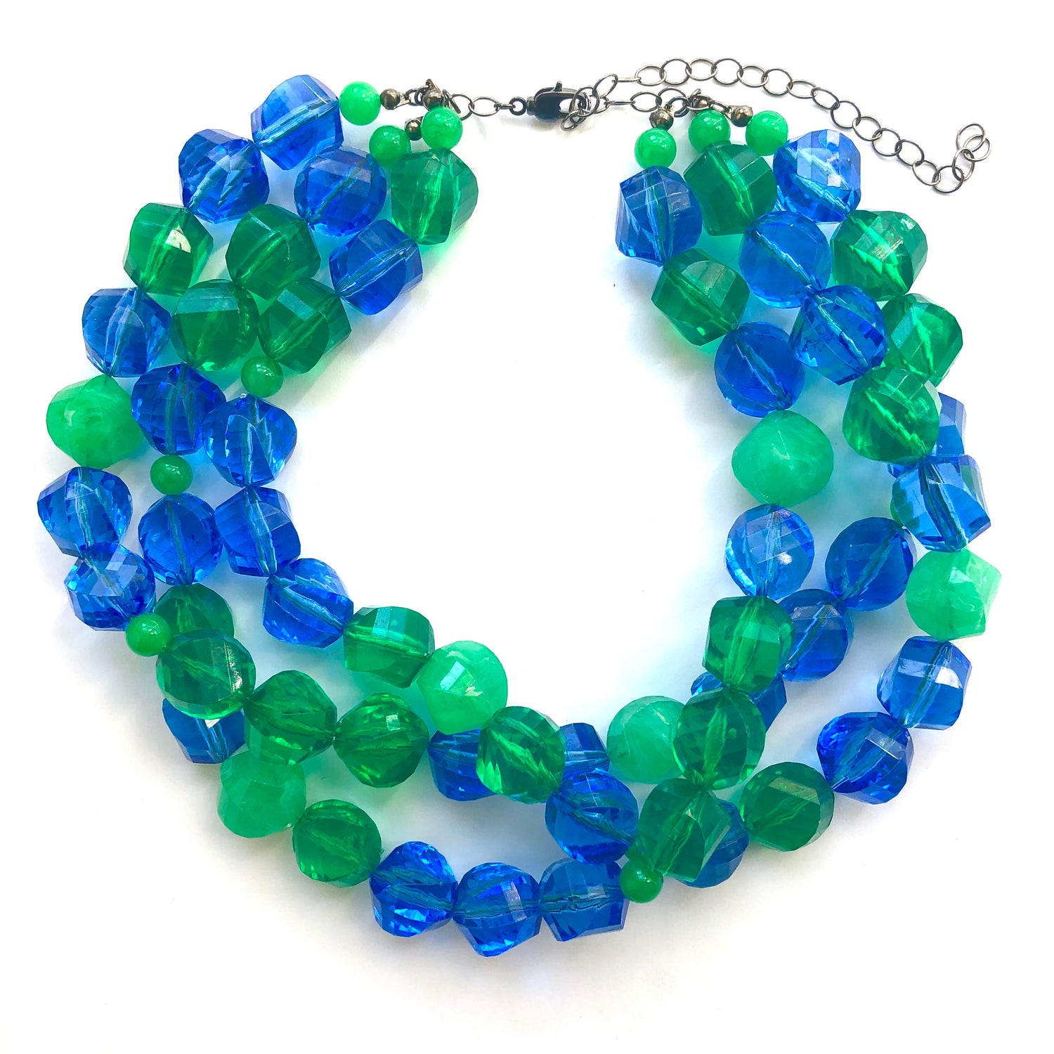 green blue necklace
