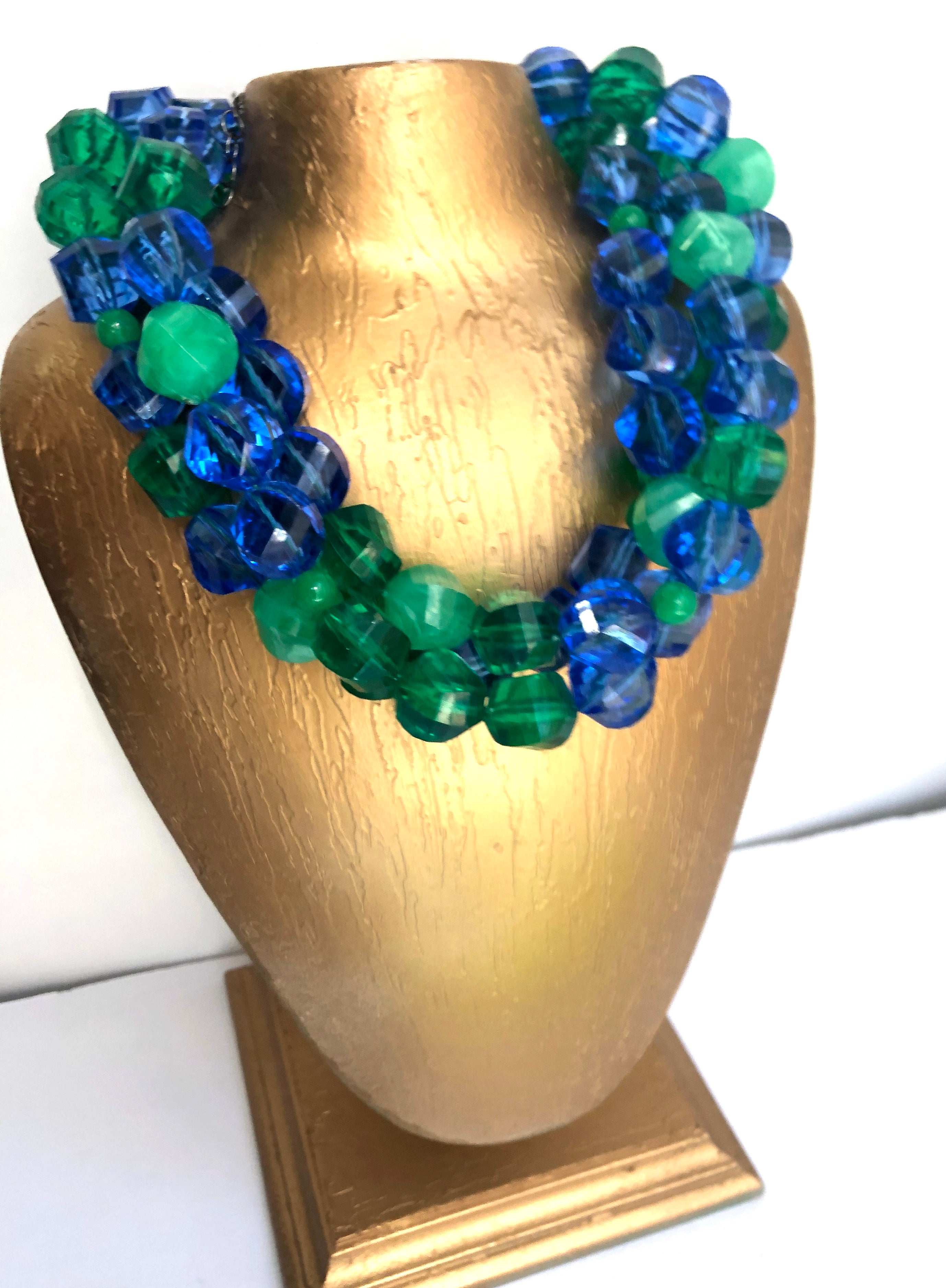 green blue necklace