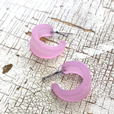 rose pink earrings