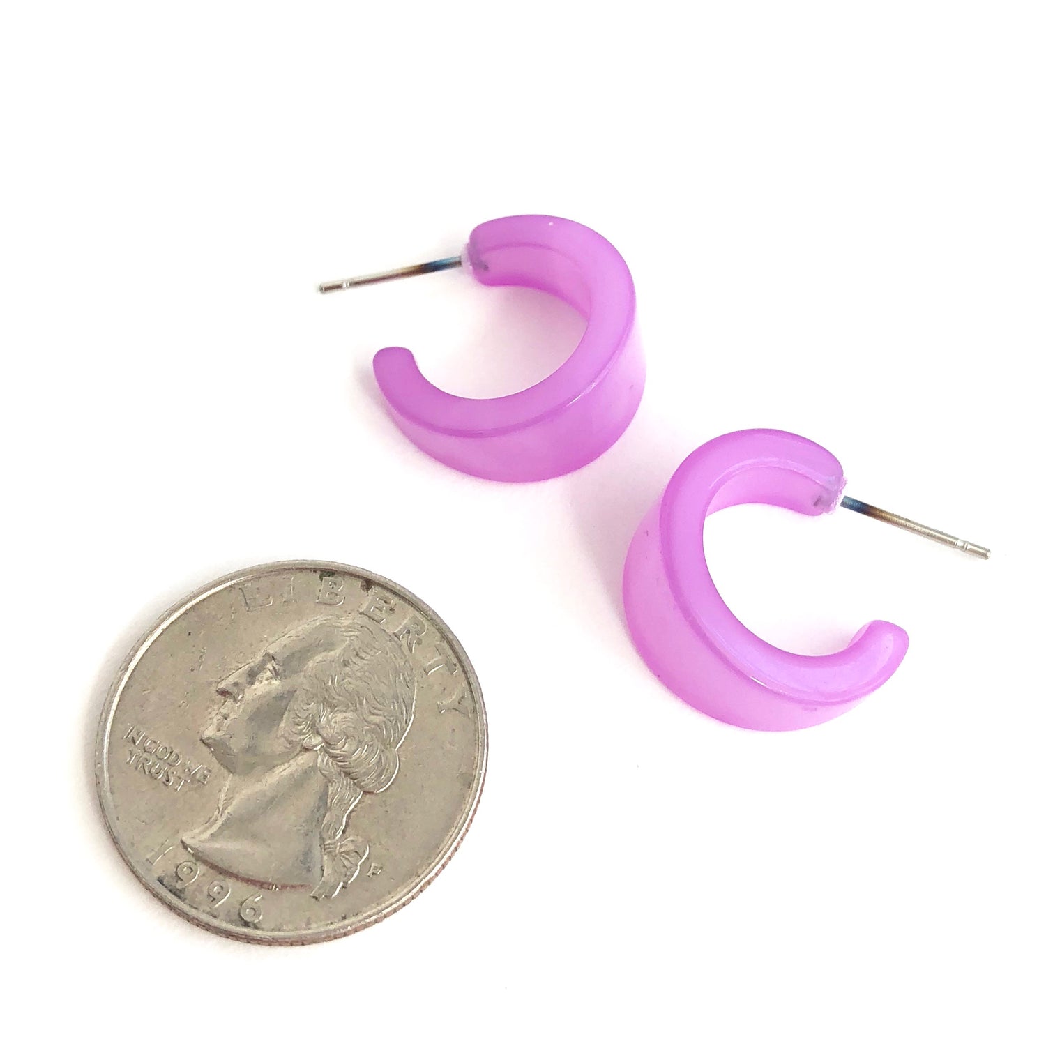 lavender earrings