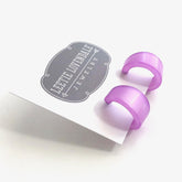 light purple vintage hoops
