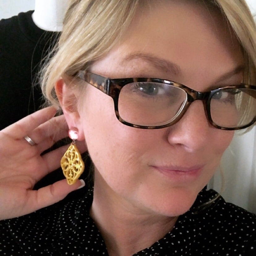 bohemian lace statement earrings