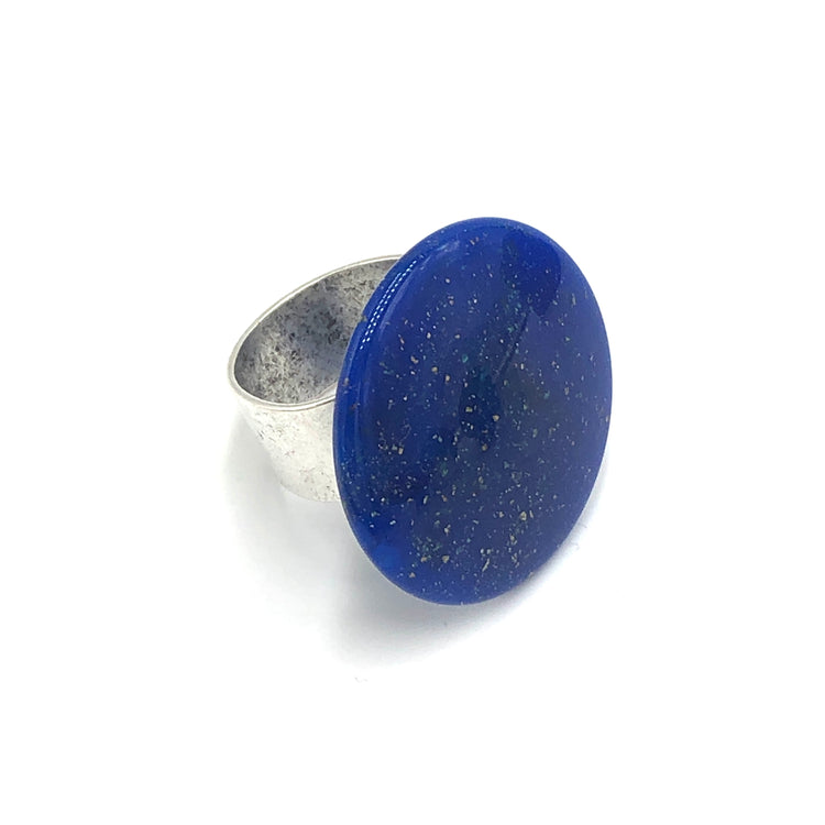 blue cocktail ring