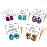 bright colorful earrings