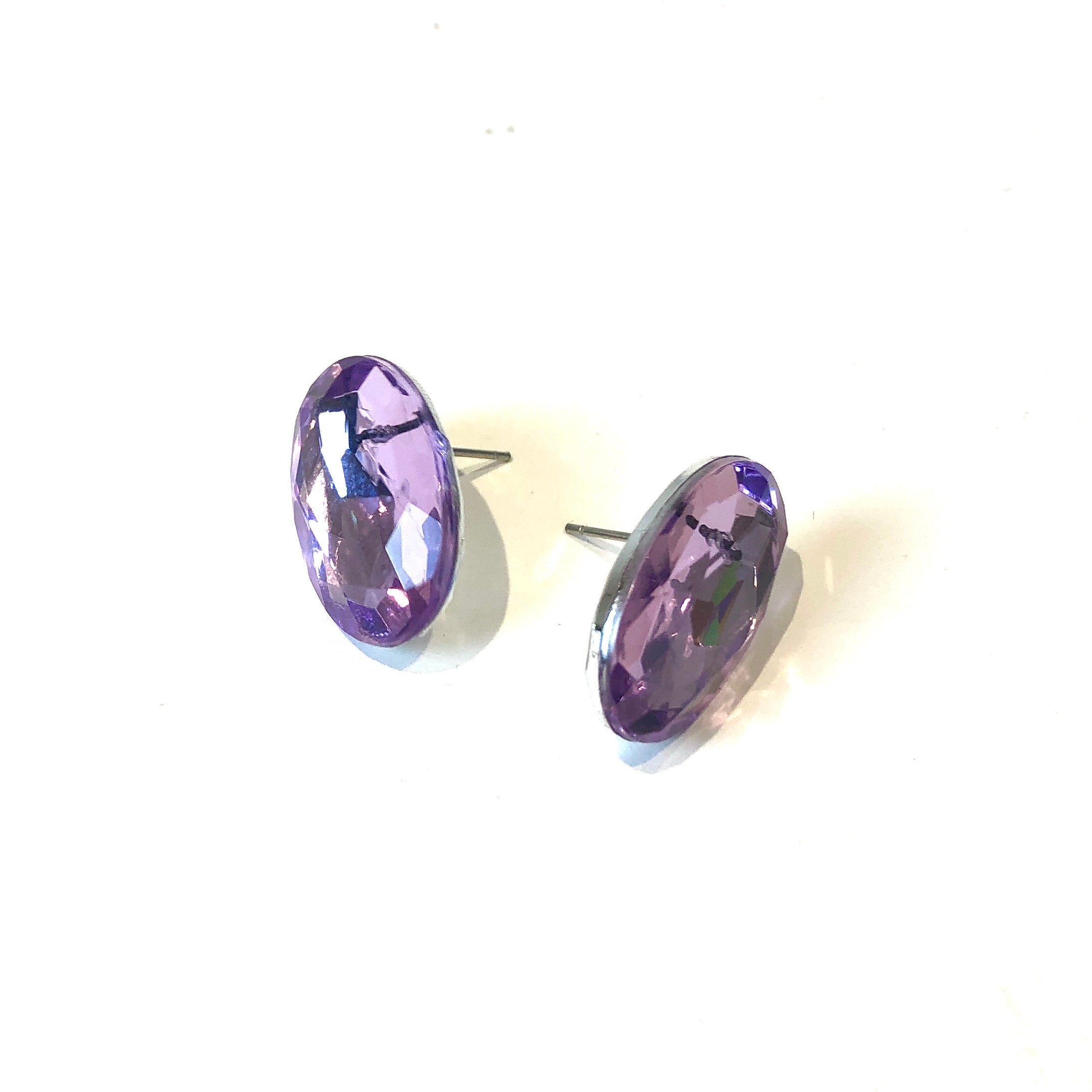 purple bling studs