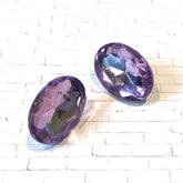 purple faceted studs