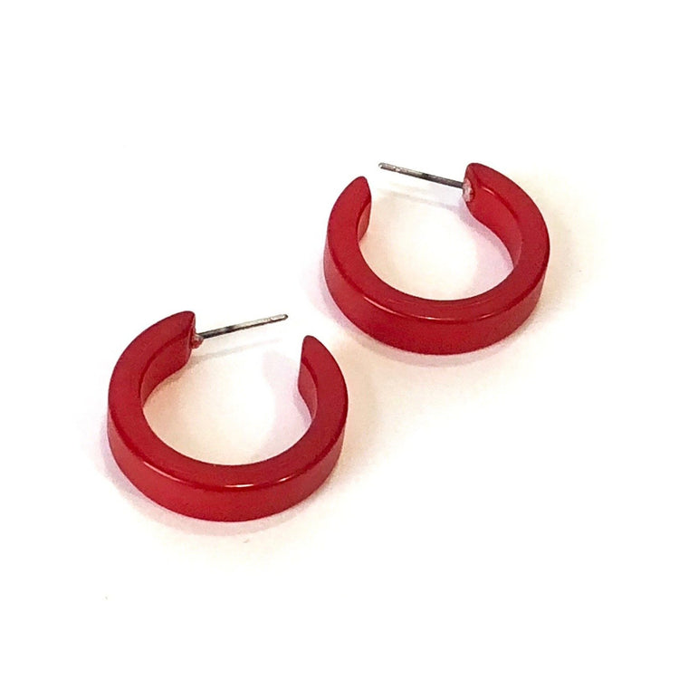 cherry red earrings