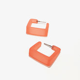 coral cubist hoops