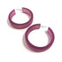 big purple earrings