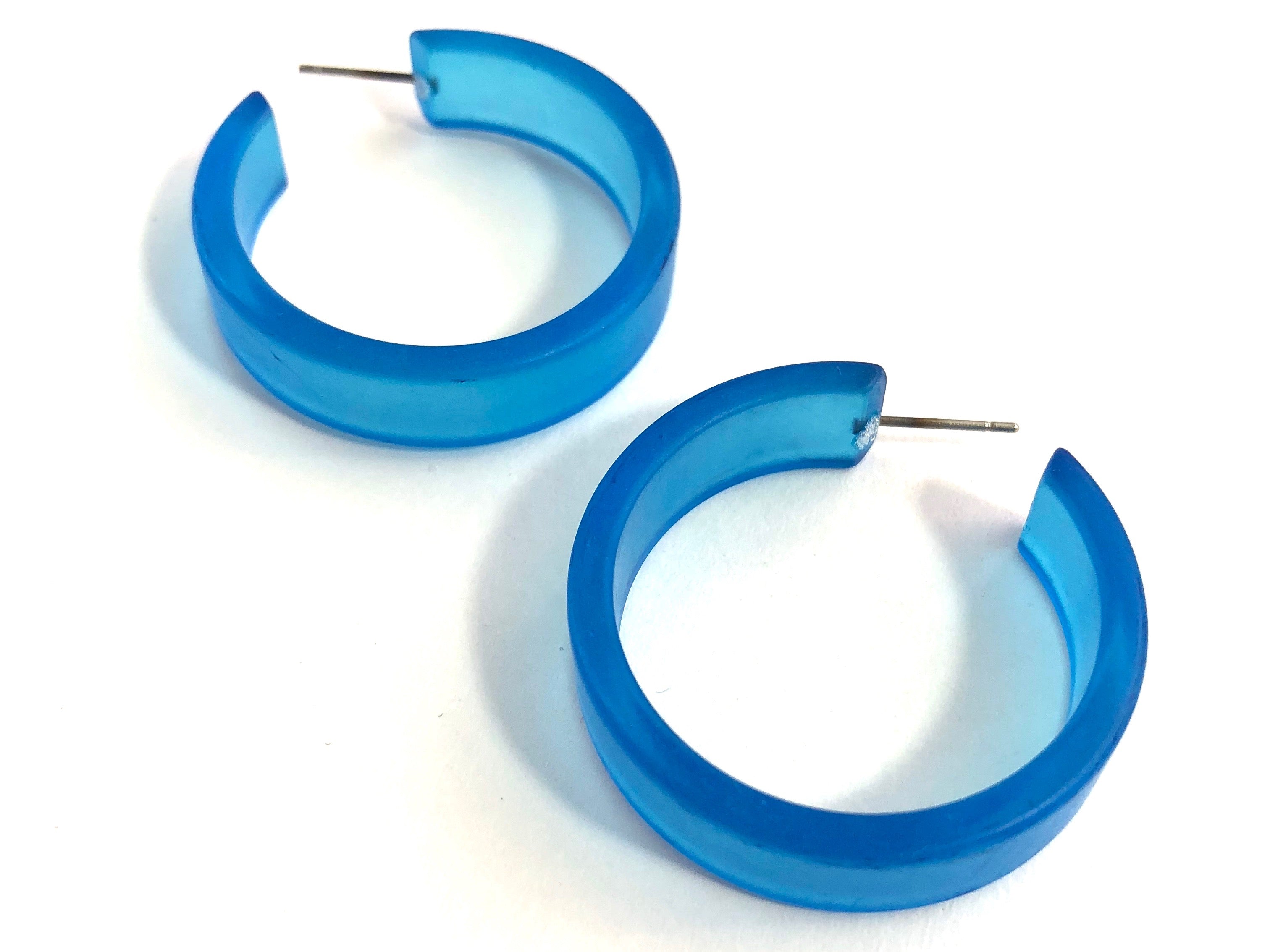 big acrylic hoop earrings
