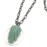 gun metal green necklace