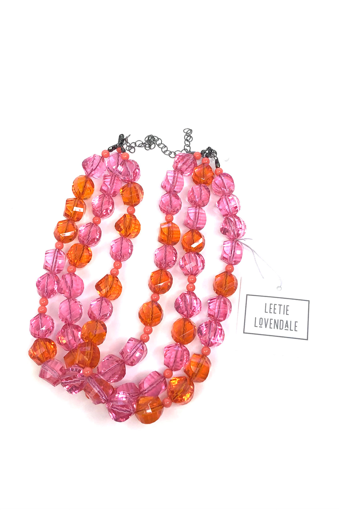 Passion Berry Faceted Morgan Necklace