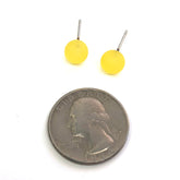 yellow lucite earrings