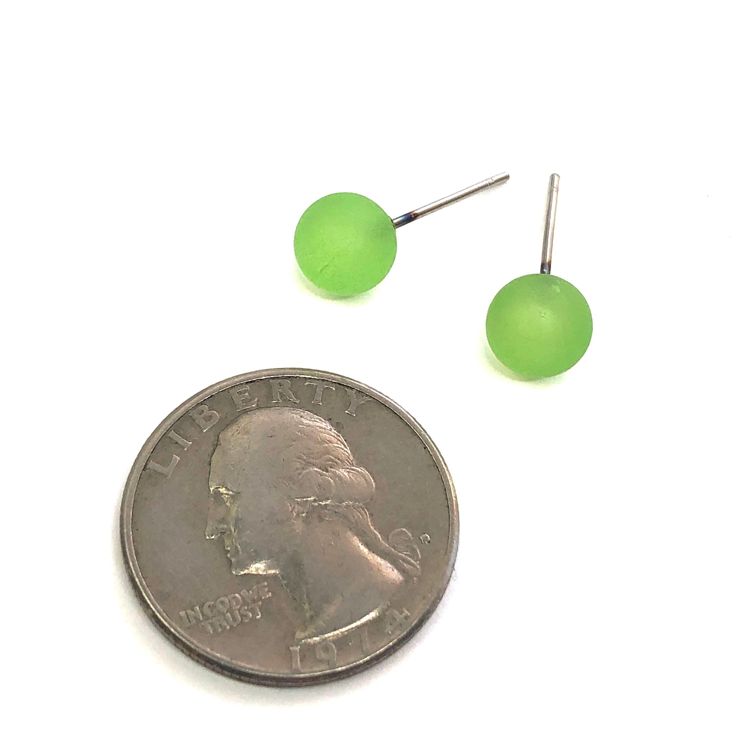 peridot green earrings