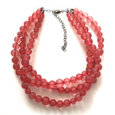 cranberry lucite jewelry